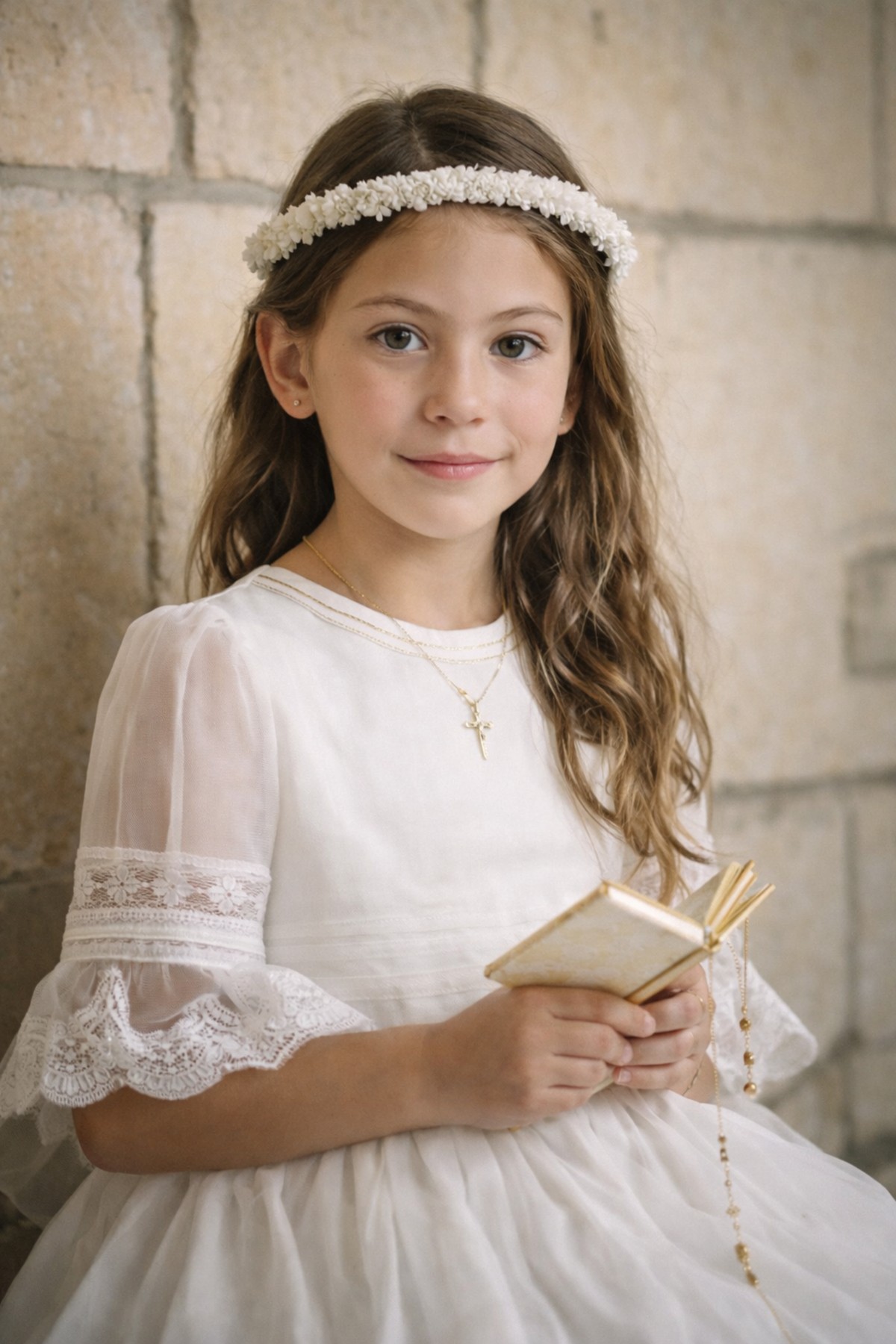 Blanca en su Primera Comunión